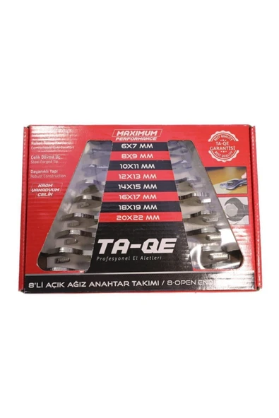 Ta-qe 8'li Ağzı Açık Anahtar Takımı - 1