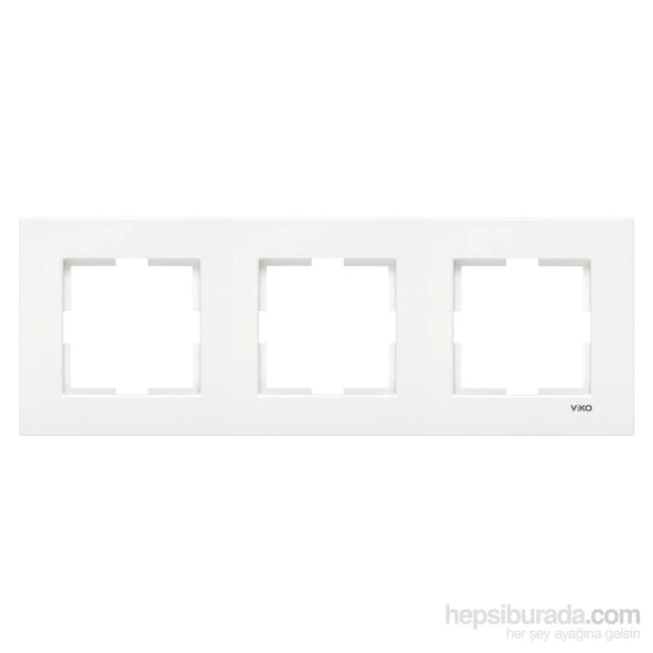 Viko Karre Üçlü Çerçeve - Beyaz 90960242 ürün görseli 1