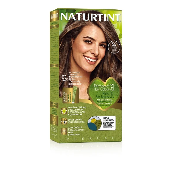 Naturtint 5G Açık Altın Kestane Doğal Saç Boyası 170ML ürün görseli 1