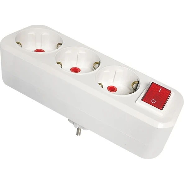 Mutlusan Üçlü Topraklı Fiş Priz Anahtarlı ürün görseli 1