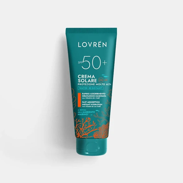 Lovren Solaire Sunscreen Very High Protection Face Body SPF50+ Yüz ve Vücut Güneş Kremi 100ML ürün görseli