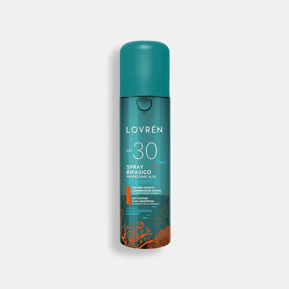 Lovren Solaire High Protection SPF30 Biphasic Face Body Spray Yüz ve Vücut Güneş Koruyucu Sprey 150ML ürün görseli 1