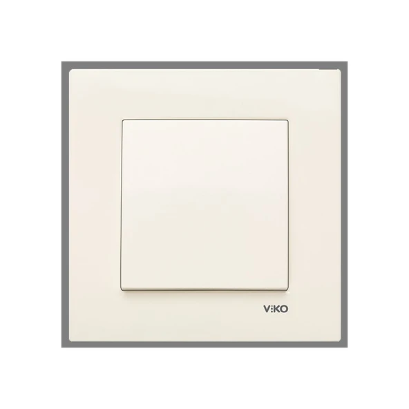 Viko Karre Krem Anahtar Çerçeveli ürün görseli 1