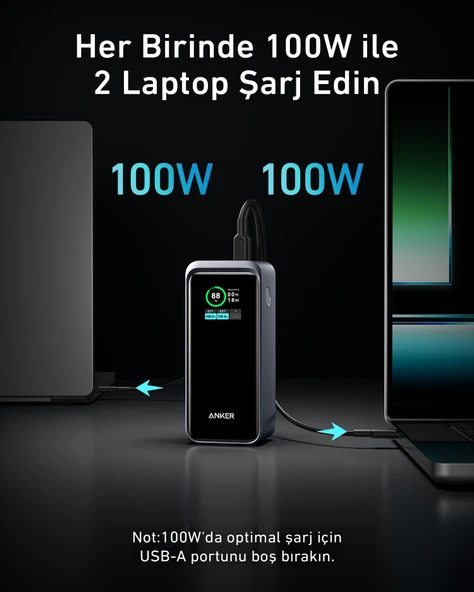 Anker 735 PowerCore 20K Powerbank  A1336 Siyah - 5