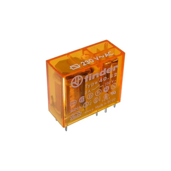 Finder İki Kontaklı Endüstriyel Röle 220 V. Ac Bobinli  (40.52) ürün görseli 1
