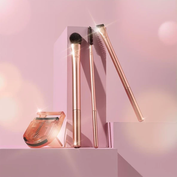 Real Techniques RT-7210 Starlit Gaze Eye and Lash Limited Edition Göz ve Kirpik Makyaj Fırça Seti - Resim 4