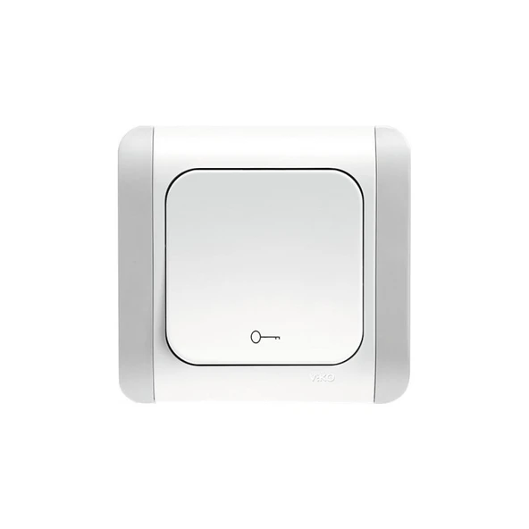 Viko Kapı Otomatiği Kardelen Serisi Beyaz (Kenar Kordon Rengi Değişken) ürün görseli 1