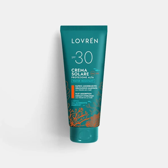 Lovren Solaire Sunscreen High Protection Face Body SPF30 Yüz ve Vücut Güneş Kremi 100ML ürün görseli