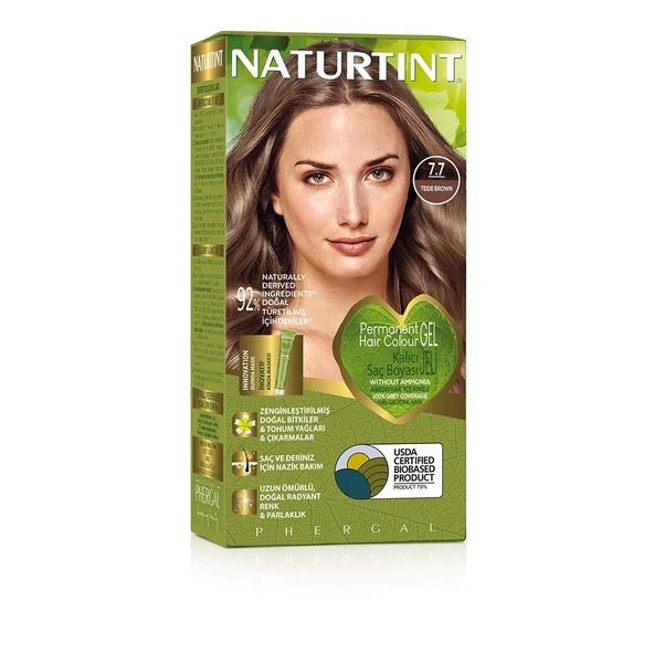 Naturtint 7.7 Doğal Teide Kahvesi Doğal Saç Boyası 170ML ürün görseli 1