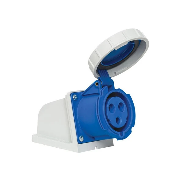 Mete Enerji 32A Cee Norm Eğik Duvar Prizie Ip67 2P+E ürün görseli 1