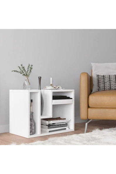 Decormet Abies Sehpa Beyaz - Resim 2