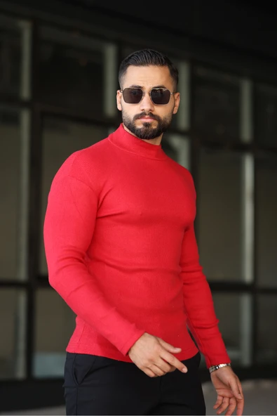 ribac 5'li Paket Yarım Boğazlı Erkek Kazak - Resim 8