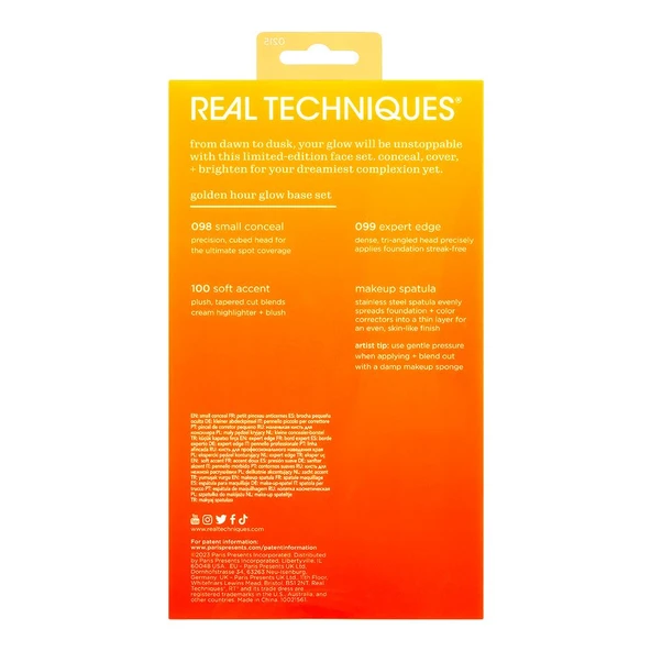 Real Techniques RT-021561 Solar Power Golden Hour Limited Edition Makyaj Fırça Seti - Resim 6