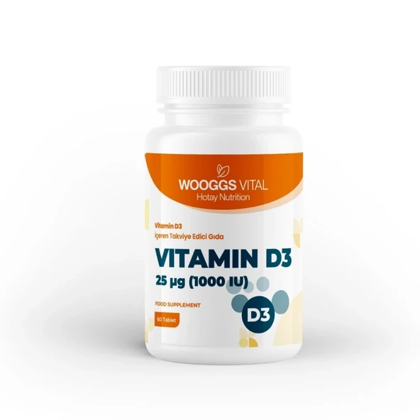 WOOGGS VITAL Vitamin D3 İTEG 60 Tablet - 1