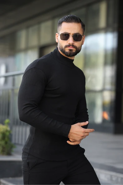 ribac 5'li Paket Yarım Boğazlı Erkek Kazak - Resim 5