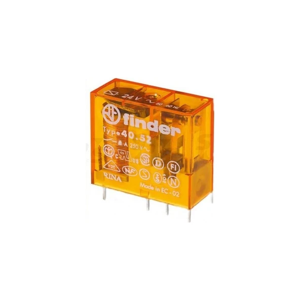 Finder İki Kontaklı Endüstriyel Röle 24 V. Ac Bobinli  (40.52) ürün görseli 1