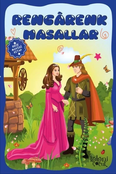 Çocuklar için Hayal ve Odak Geliştirici Rengarenk Masallar Gece Mavisi Kitap ürün görseli