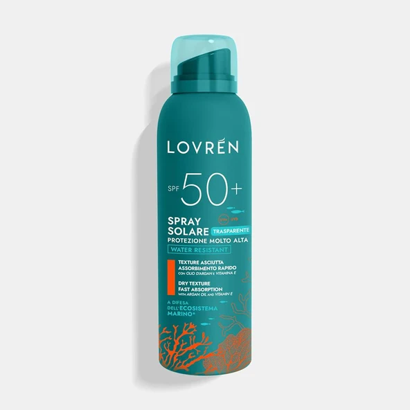 Lovren Solaire Sunscreen Very High Protection Face Body Spray SPF50+ Yüz ve Vücut Sprey Güneş Kremi 150ML ürün görseli