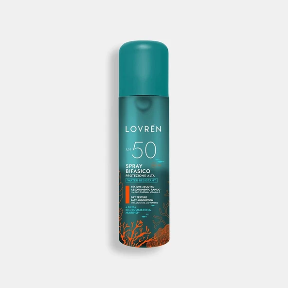 Lovren Solaire Very High Protection SPF50+ Biphasic Face Body Spray Yüz ve Vücut Güneş Koruyucu Sprey 150ML ürün görseli 1