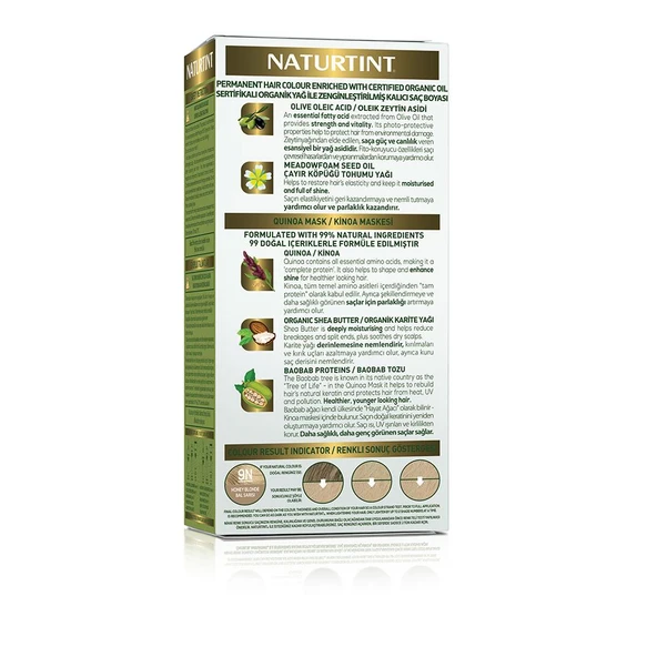 Naturtint 9N Bal Sarısı Doğal Saç Boyası 170ML - 3