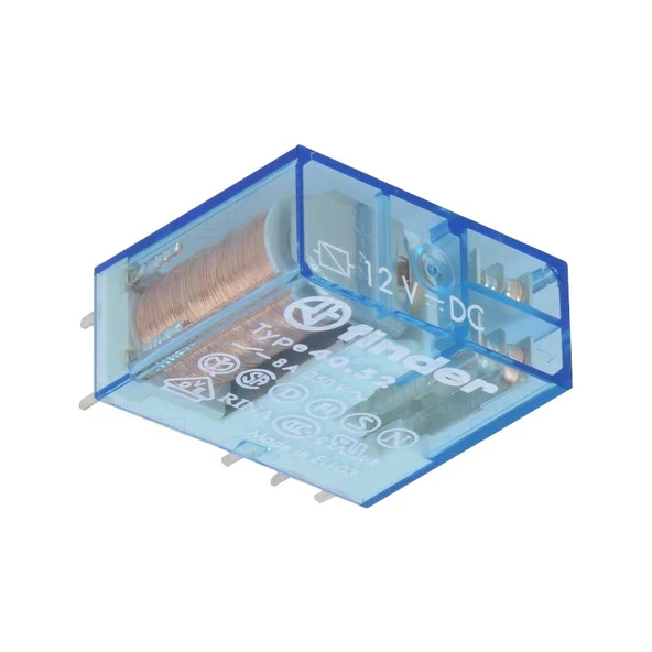 Finder İki Kontaklı Endüstriyel Röle 12 V. Dc Bobinli (40.52) ürün görseli 1