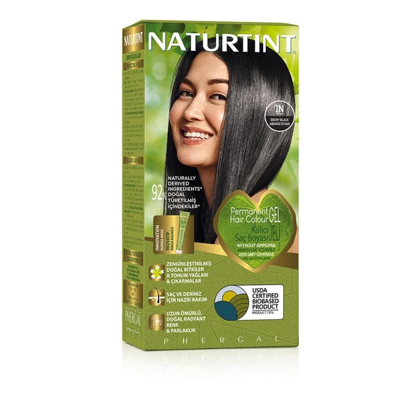 Naturtint 1N Abanoz Siyahı Doğal Saç Boyası 170ML ürün görseli 1