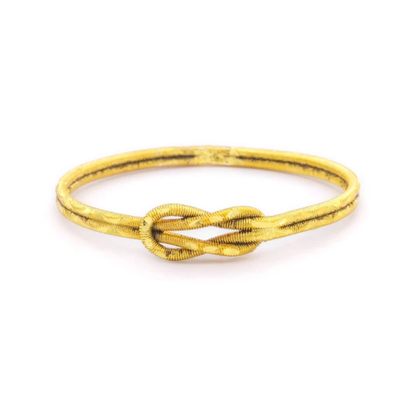 Altın Kaplama İmitasyon Aşk Düğümü Ajda Bilezik BLZ-3119 - Resim 2