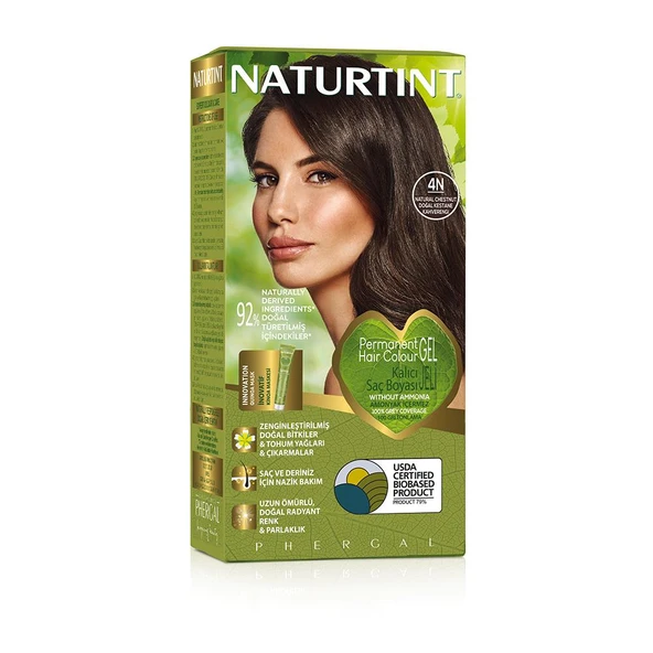 Naturtint 4N Doğal Kestane Doğal Saç Boyası 170ML ürün görseli 1