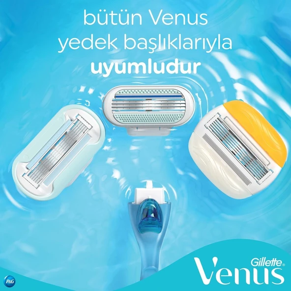 Gillette Venüs Smooth Kadın Tıraş Bıçağı + 3 Yedek Başlık - Resim 5
