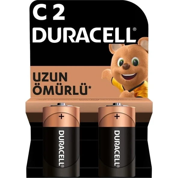 Duracell Alkalin C Pil, 1,5V, LR14/MN1400 2’li paket ürün görseli 1
