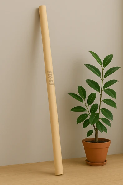 120 Cm Uzunluk, 30 Mm Kalınlık | Pürüzsüz Ahşap Yuvarlak Çubuk Hobi Çubuğu - 1