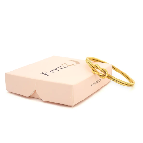 Altın Kaplama İmitasyon Aşk Düğümü Ajda Model Bilezik BLZ-3118 - Resim 3