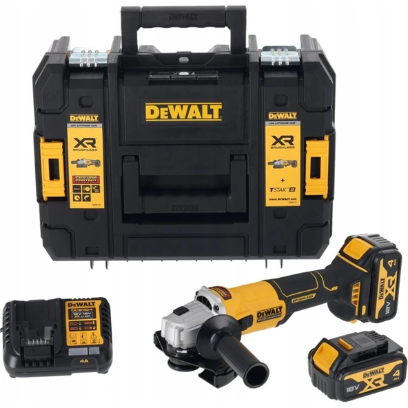 Dewalt DCG407M2T-QW 18V Xr Kömürsüz Akülü Avuç Taşlama 2X4. 0AH
