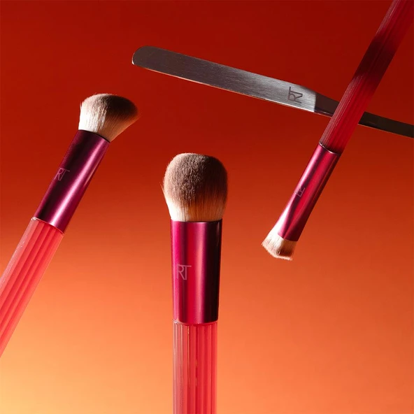 Real Techniques RT-021561 Solar Power Golden Hour Limited Edition Makyaj Fırça Seti - Resim 4