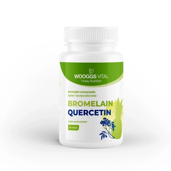 Wooggs Vital Bromelain ve Kuersetin 60 Tablet - 1