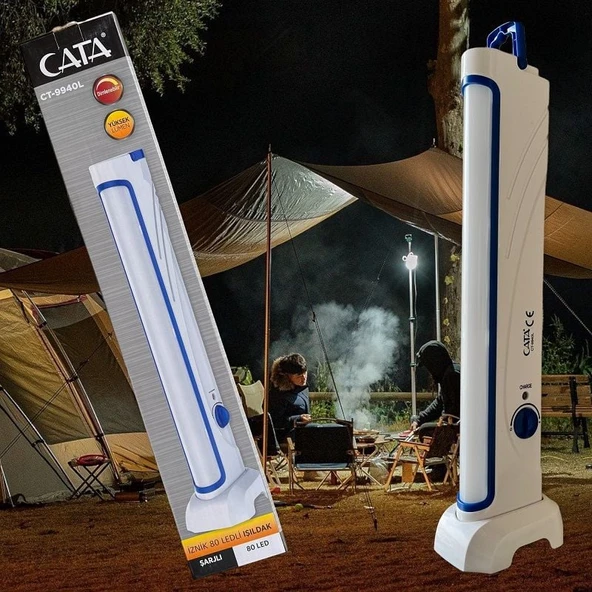 Cata İznik 80 Ledli Dimmerli Işıldak CT-9940, Şarj Edilebilir Acil Durum Aydınlatma ürün görseli 1