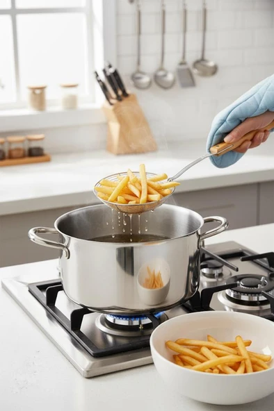 Bambum Ladle - Bambu Saplı Tel Kevgir 16cm ürün görseli