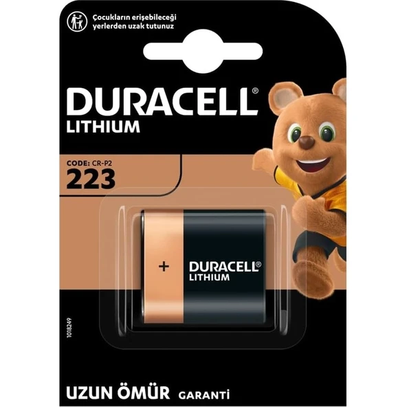 Duracell Özel Yüksek Güçlü Lityum 223 Fotoğraf Pili 6V (223 / CR-P2) ürün görseli 1
