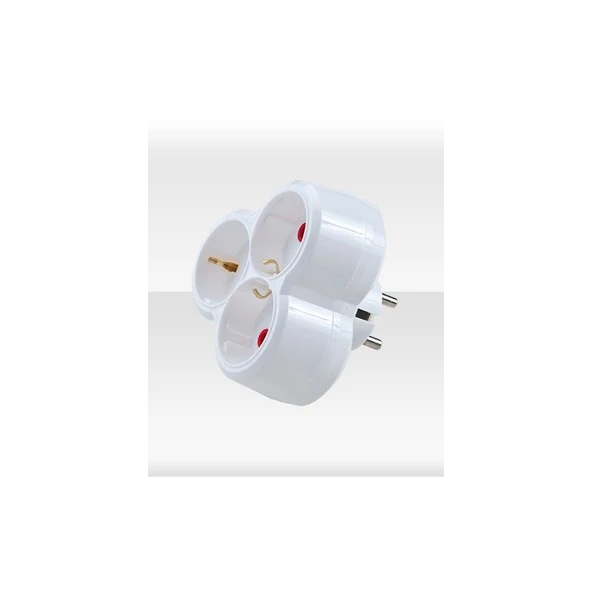 Ayka 3Lü Topraklı Fiş-Priz Safir Golyat ürün görseli 1