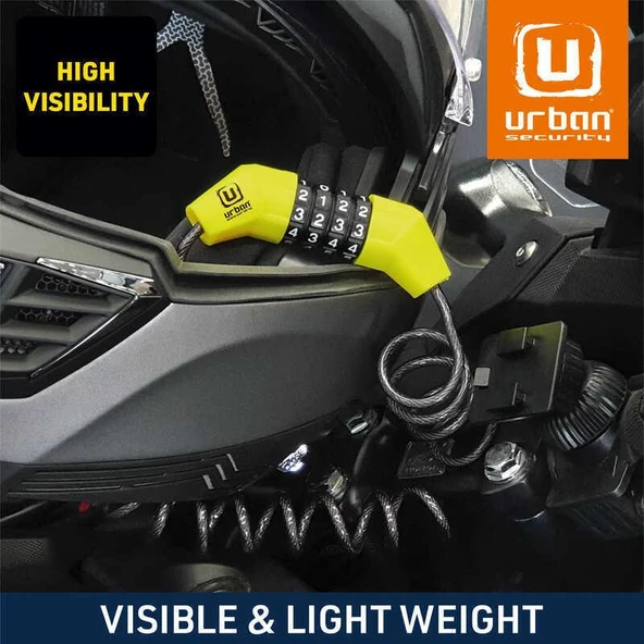 URBAN SECURITY UR446 ŞİFRELİ HALAT KİLİT - Resim 2