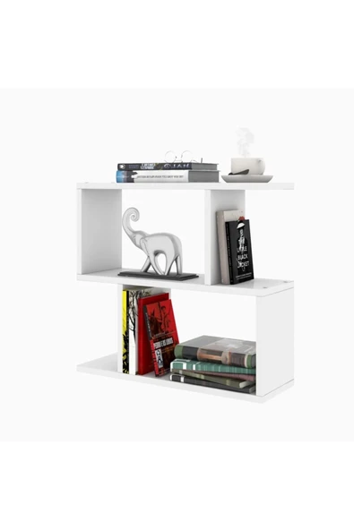 Decormet Lale Yan Sehpa Beyaz - Resim 3