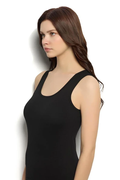 Gd Goldoremi Kadın Kalın Askılı Pamuklu Terletmez Rahat Atlet - 2