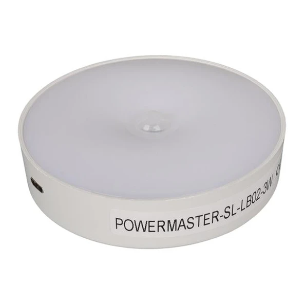 Powermaster SL-LB02-3W Hareket Sensörlü Mıknatıslı Yapışkanlı Dolap İçi Aydınlatma Işığı - 4