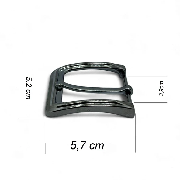 Kemer Tokası 3,9 cm Siyah Nikel 1 Adet - 3