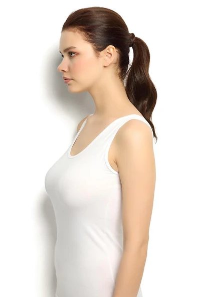 Gd Goldoremi Kadın Kalın Askılı Pamuklu Terletmez Rahat Atlet - 6