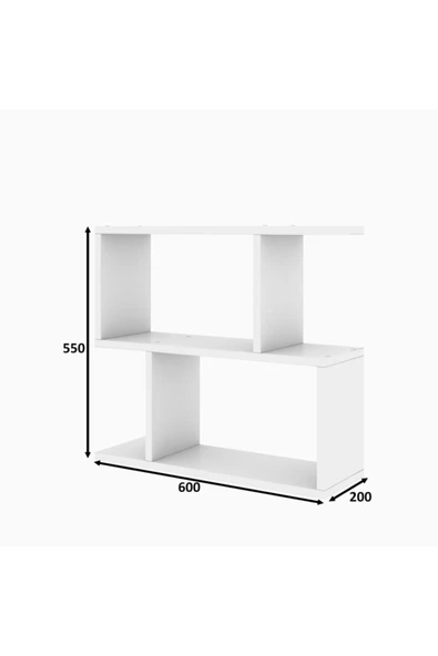 Decormet Lale Yan Sehpa Beyaz - Resim 11