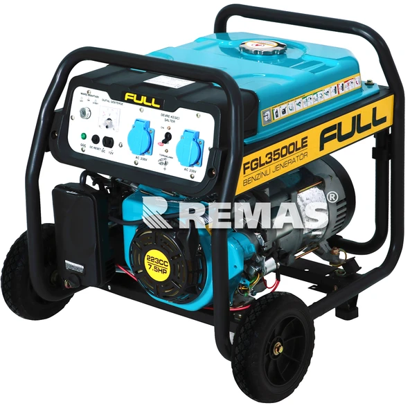 FULL FGL 3500 LE Otomatik 3.5 kVA Monofaze Benzinli Jeneratör ürün görseli 1
