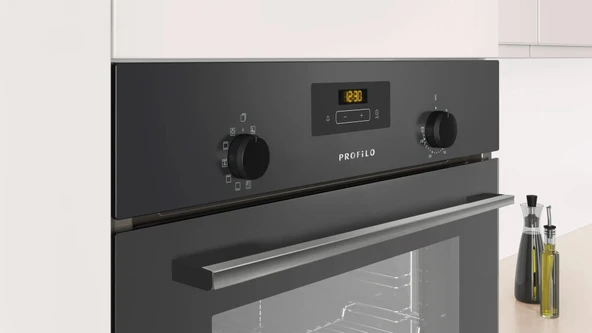 Profilo FRMA234G 66 Lt 7 Programlı Gri Ankastre Fırın - Resim 2