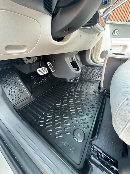 Rizline Hyundai İoniq 5 Elektrikli 2021 Ve Sonrası 3D Havuzlu Paspas Siyah - Resim 3