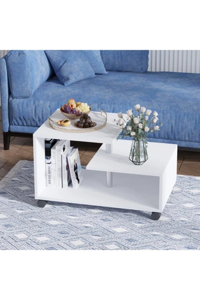 Decormet Karanfil Sehpa Beyaz ürün görseli